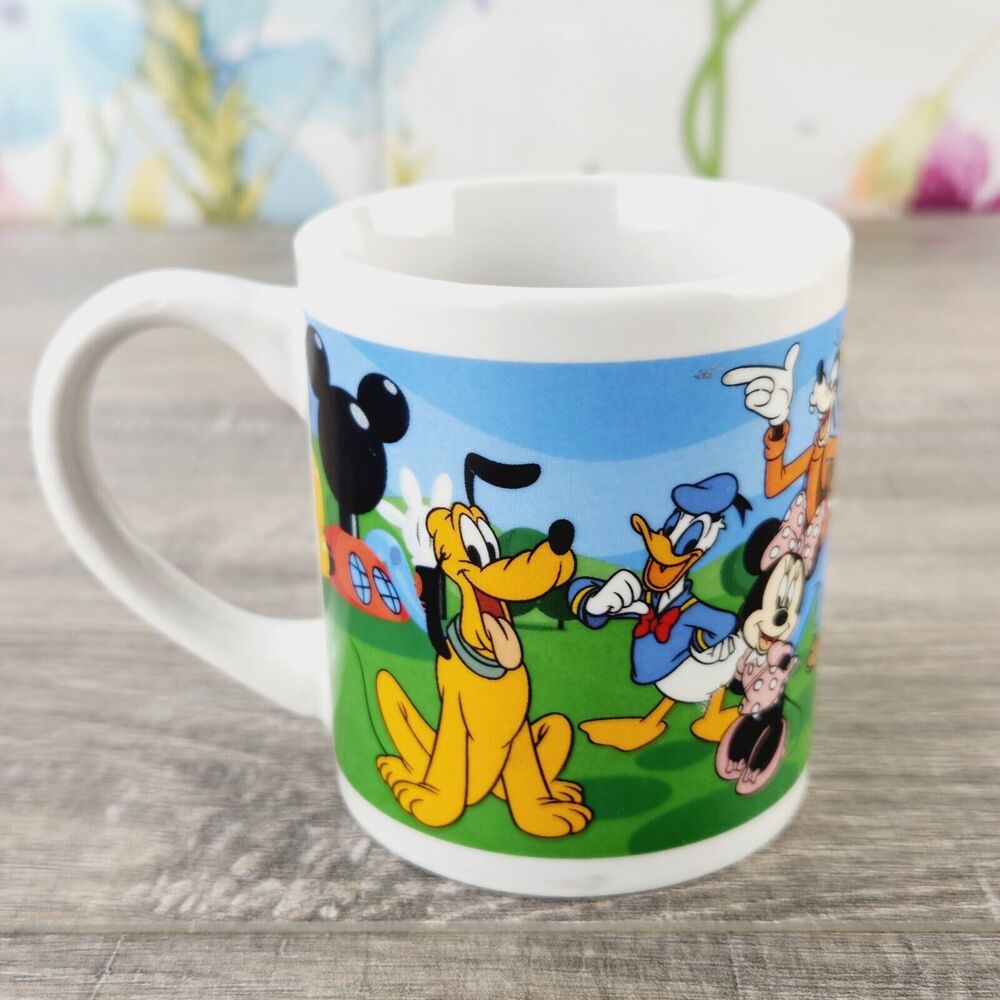 Disney Mickey Mouse Clubhouse Coffee Mug 8oz Donald Goofy Pluto Minnie Graphic